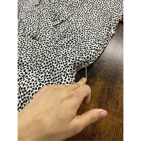 L'Agence Diego Heart Print Wrap Dress - Picture 5 of 14